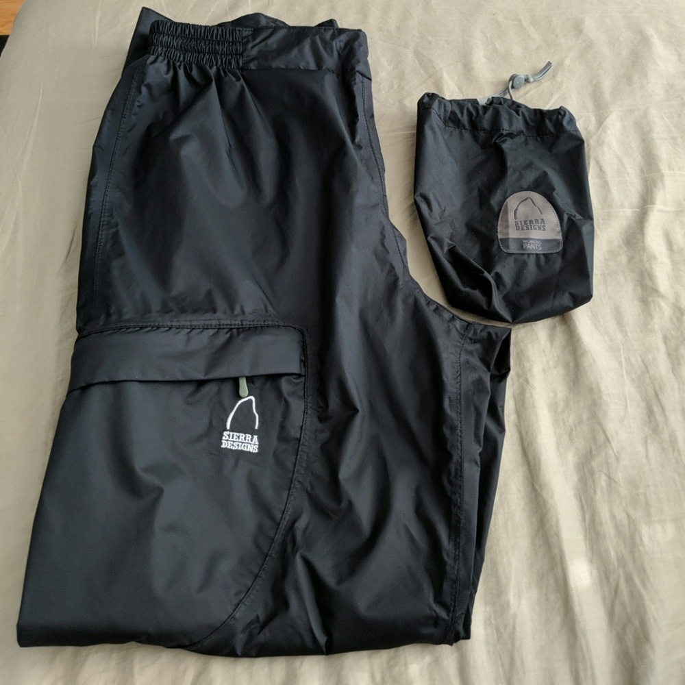 SOLD Sierra Designs Rain Pants Light Packable